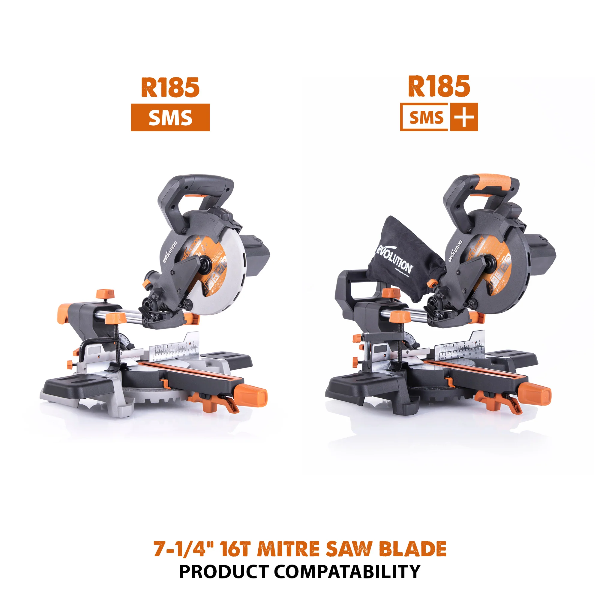Evolution RAGEBLADEX | 7-1/4 in. | 20T | 20mm Arbor | Multi-Material TCT Blade (Miter Saw Blade) - Image 6