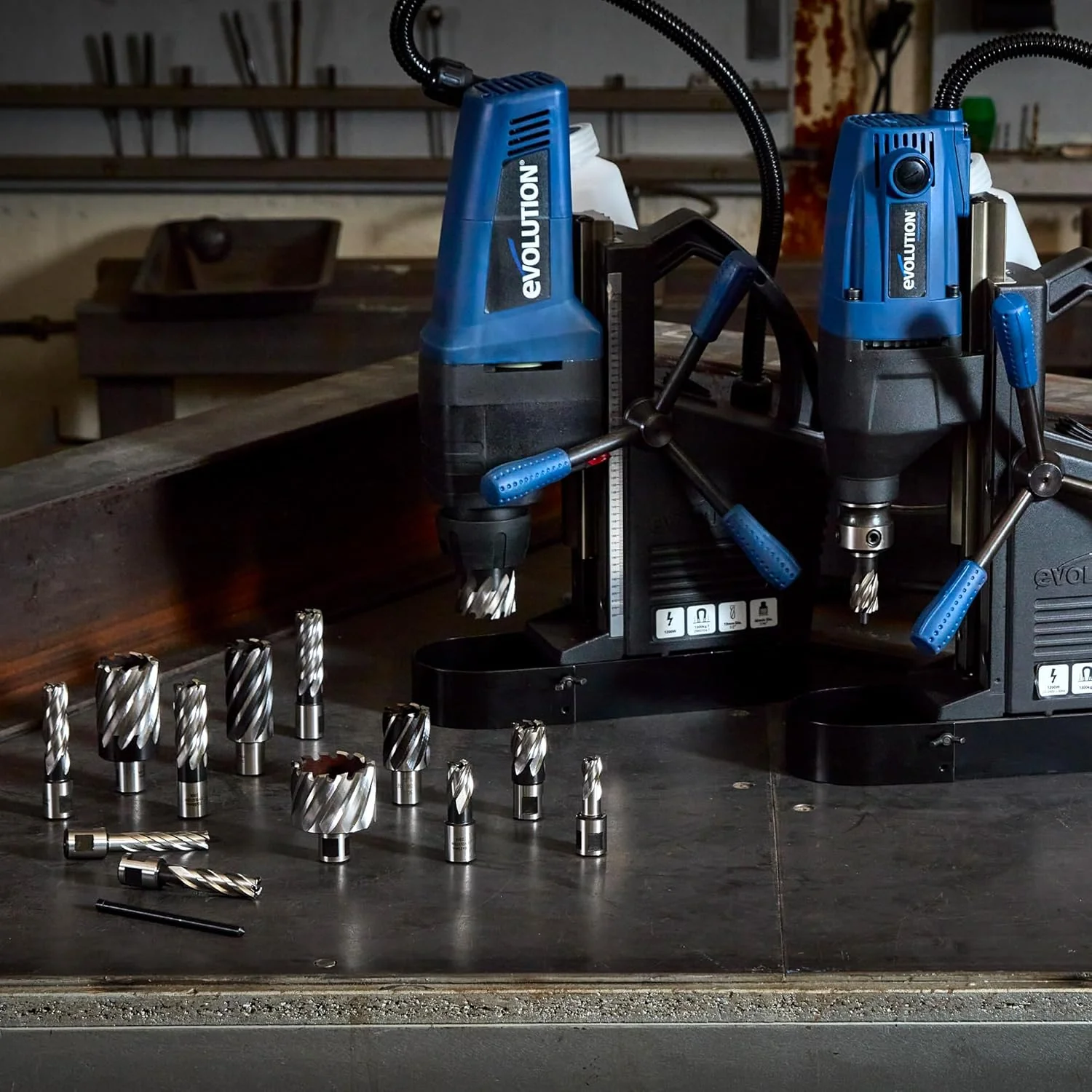 Evolution 12pc 2 in. Depth Annular HSS Mag Drill Cutter Set 7/16 To 1-1/8 in. With 3/4 in. Weldon Shank - Image 7