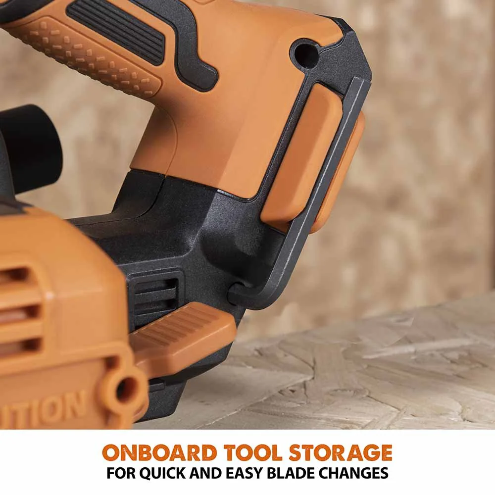Evolution Cordless R185CCSX-Li 7-1/4 Track Compatible Circular Saw Brushless 20V Li-Ion EXT Inc Multi-Material Blade - Image 9