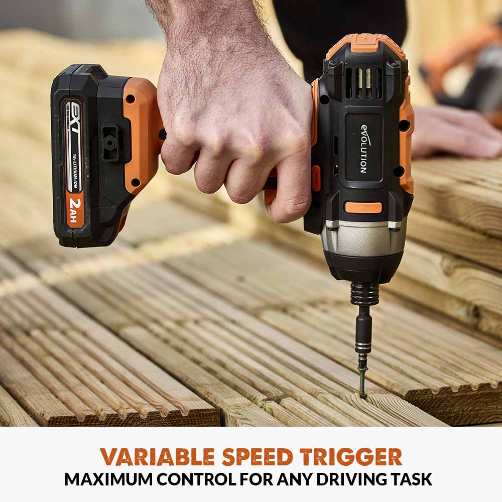 Evolution Cordless R180IDR-Li Impact Driver 20V Li-Ion EXT - Image 4