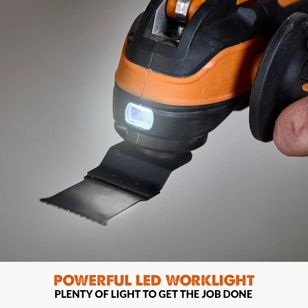 Evolution Cordless R18MLT-Li Oscillating Multi-Tool 20V Li-Ion EXT With Accessory Kit - Image 10