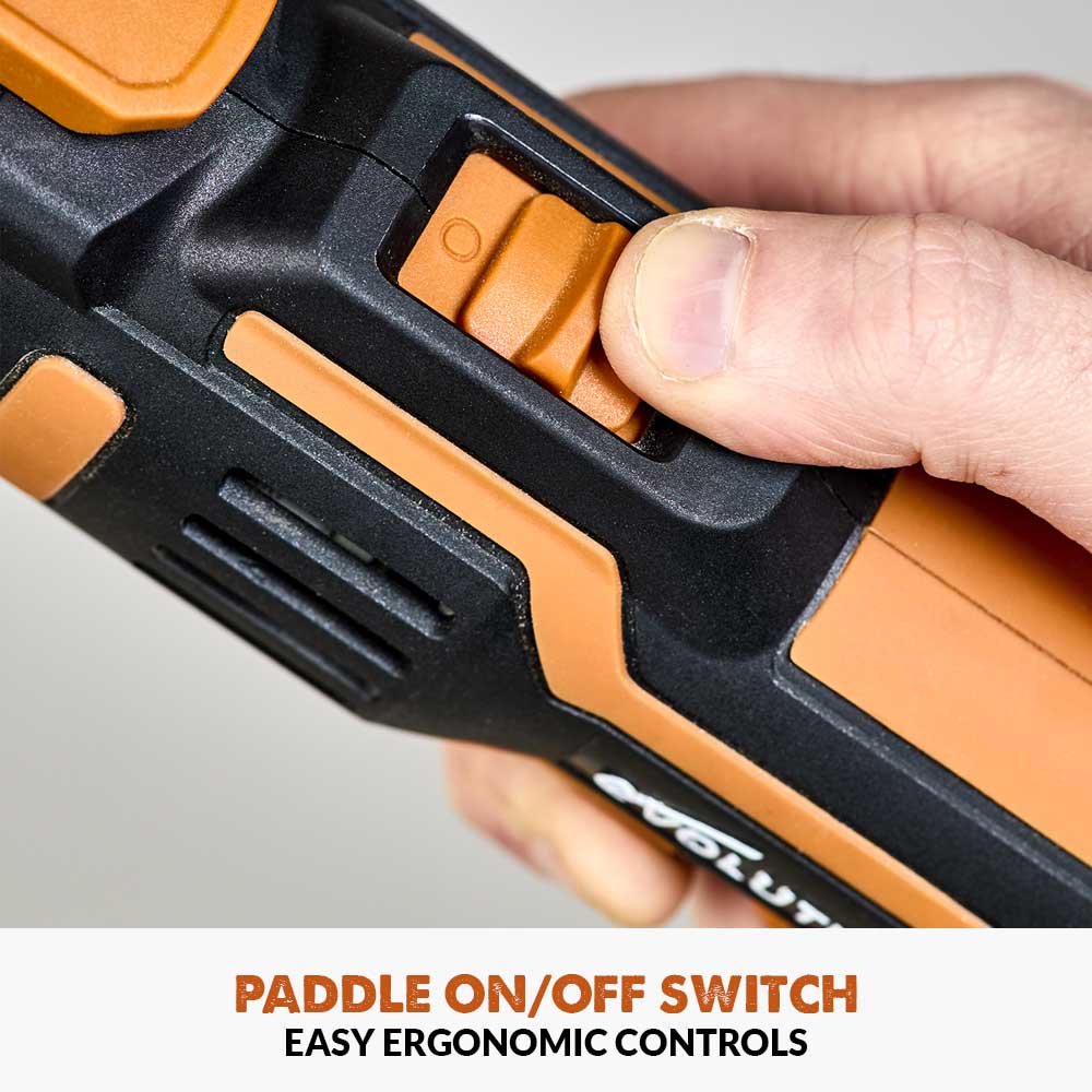 Evolution Cordless R18MLT-Li Oscillating Multi-Tool 20V Li-Ion EXT With Accessory Kit - Image 13