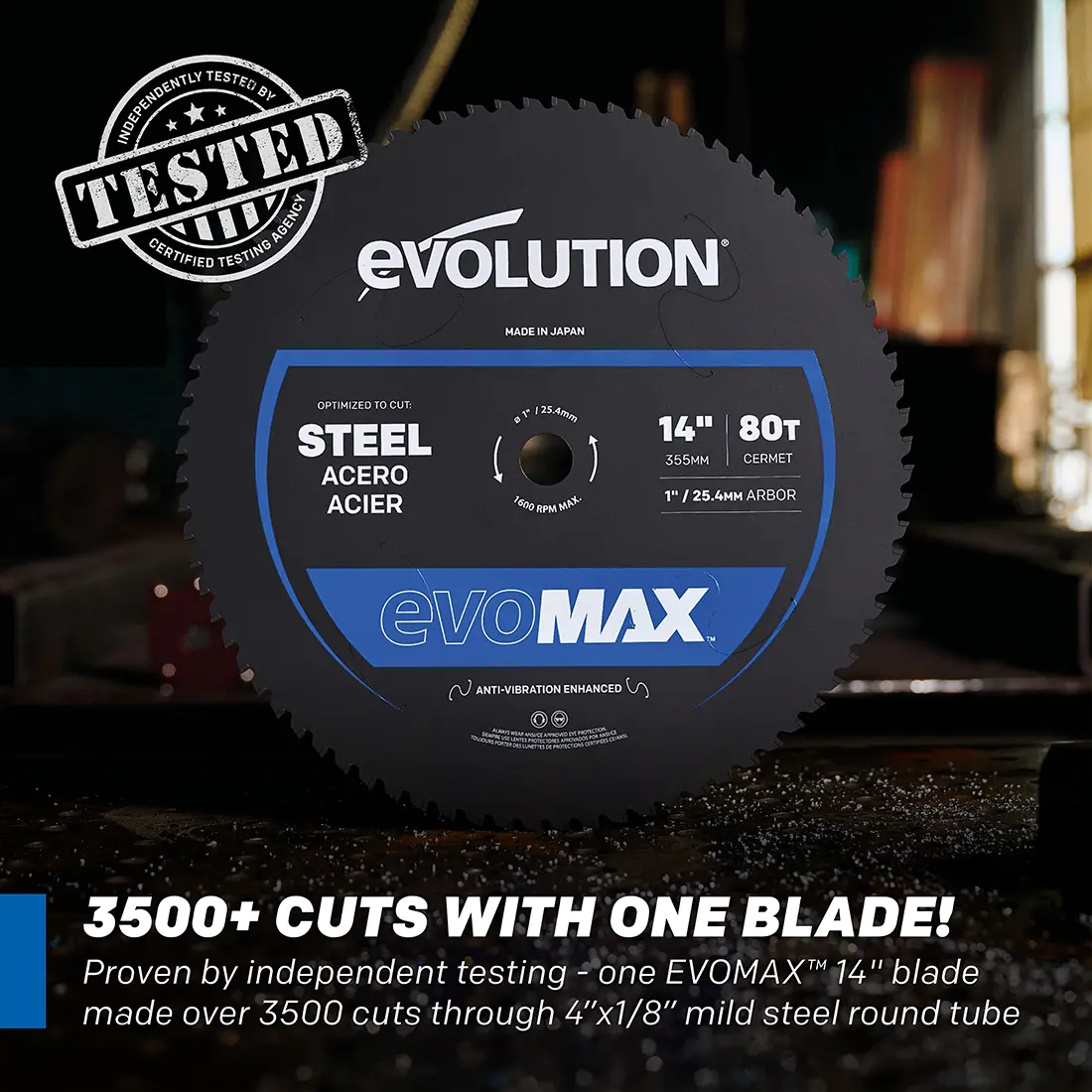 Evolution S14CPS: Metal Cutting Chop Saw With 14 in. EVOMAX14ST - Image 3