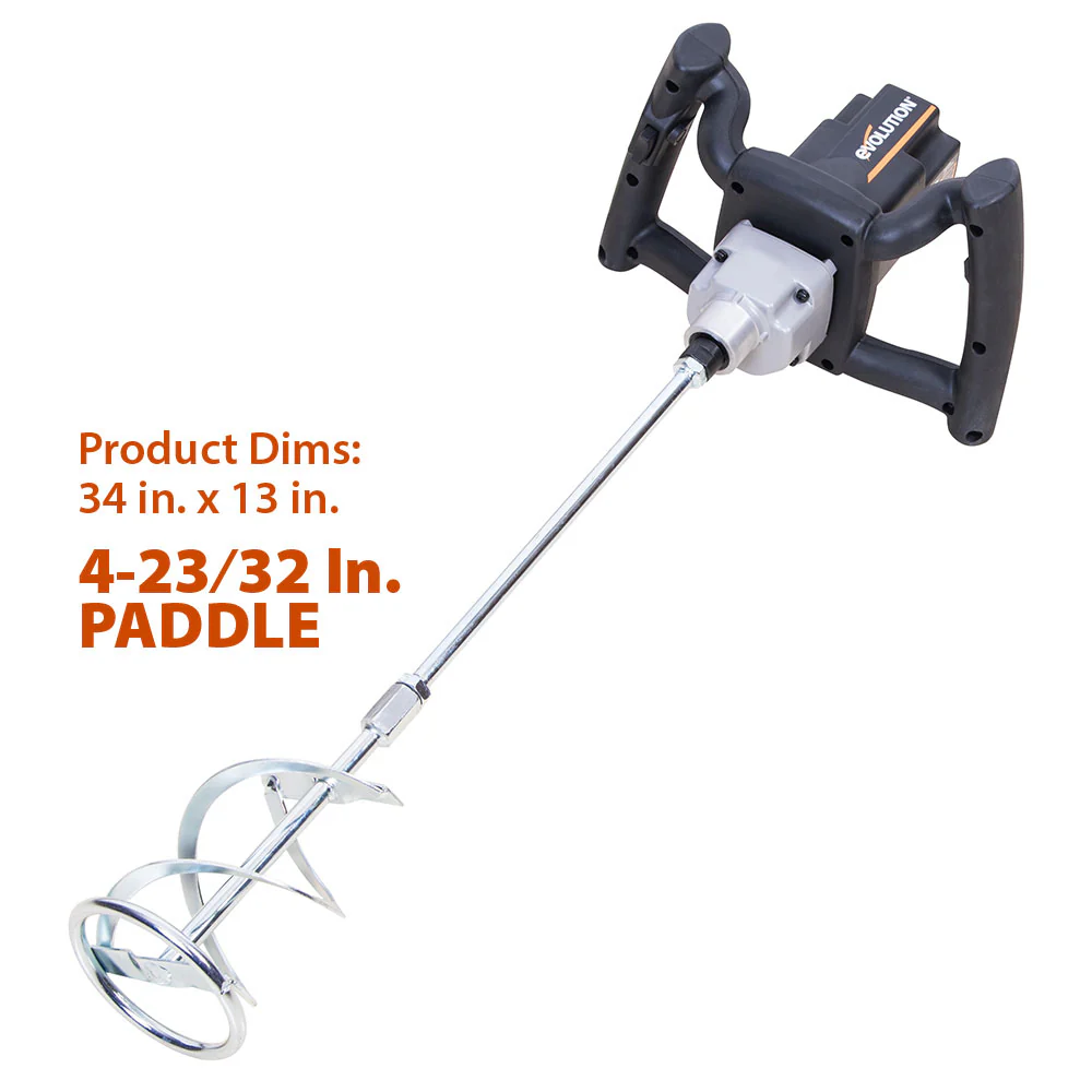 Evolution Twister - Variable Speed Drywall Mortar Mixer Stirring Tool for Cement, Render Paint, Tile Concrete Plaster - Image 3