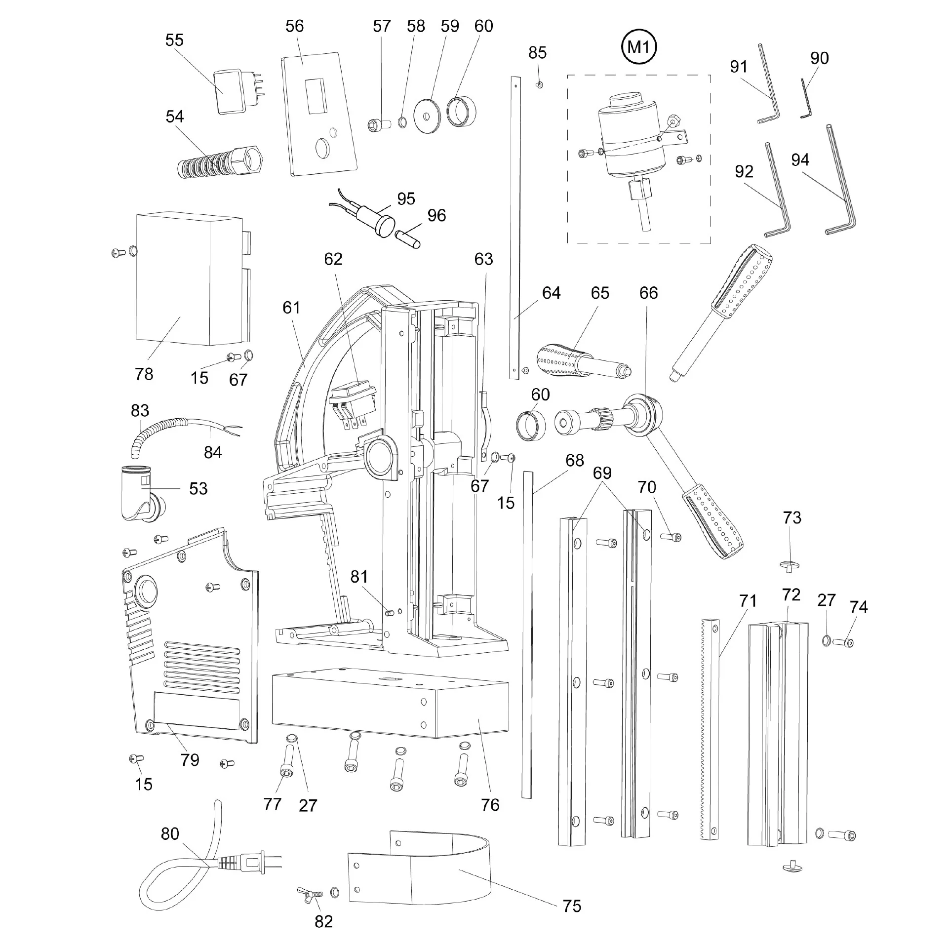Evolution EVOMAG42 Magnetic Drill Spare Parts (Body) - Image 2