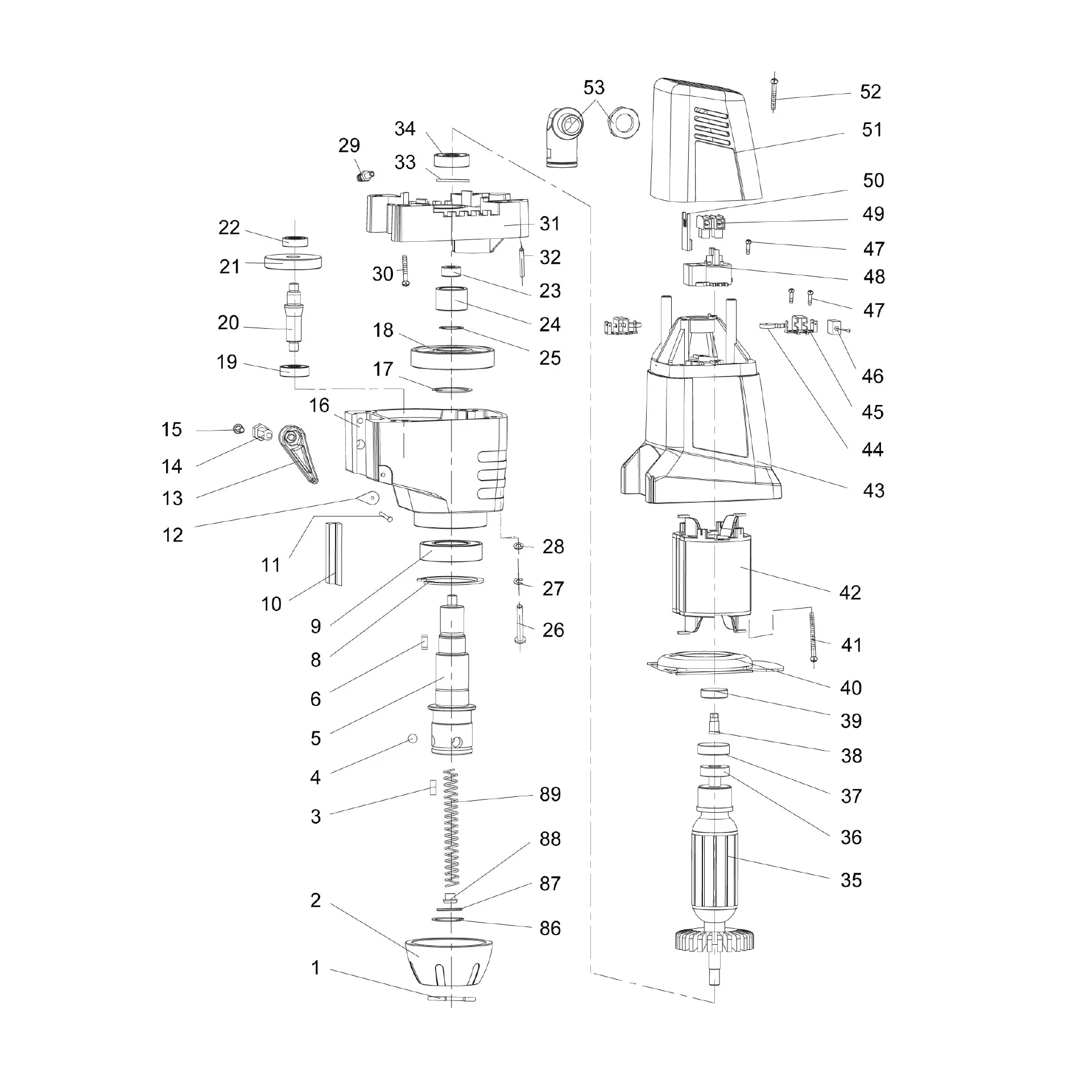 Evolution EVOMAG42 Magnetic Drill Spare Parts (Head) - Image 2