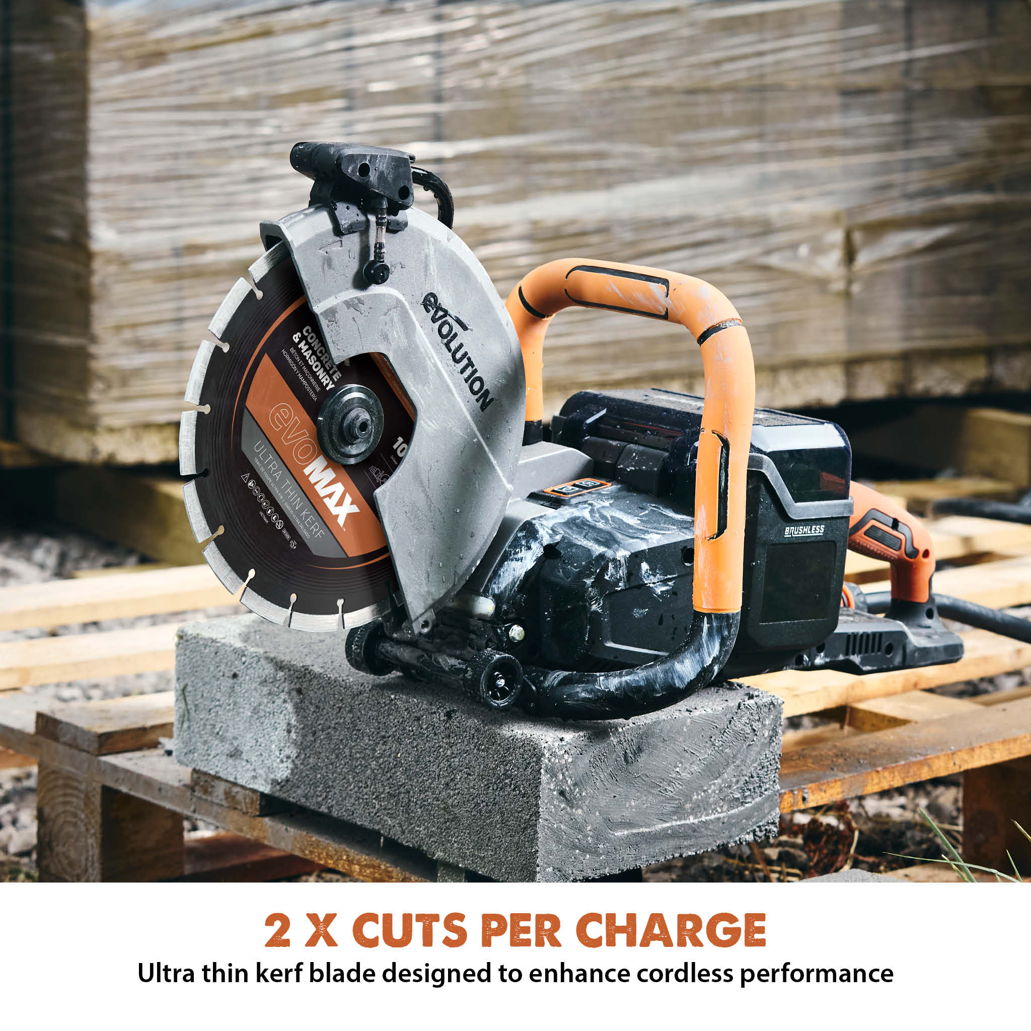 Evolution EVOMAX 10 In. Cordless Specific, Premium Diamond Ultra Thin kerf Blade - Image 4