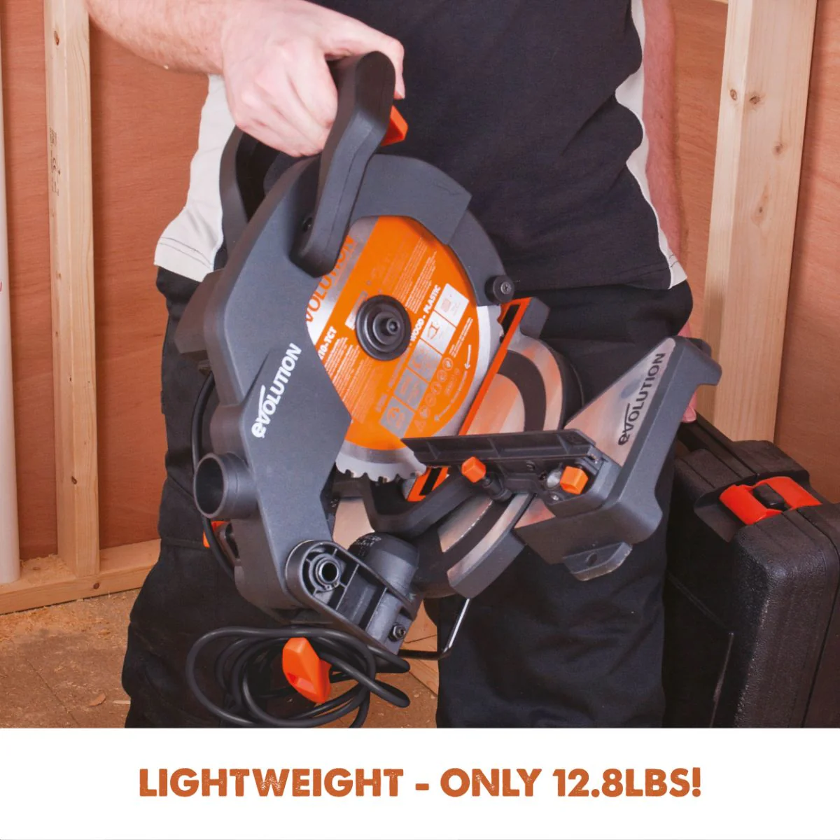 Evolution R210CMS: Compound Miter Saw With 8-1/4 in. Multi-Material Cutting Blade - Image 4