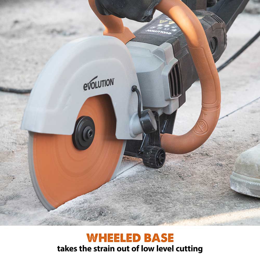 Evolution R255DCT | 10 in. | Electric Concrete Saw | Premium Diamond Blade Included - Image 10