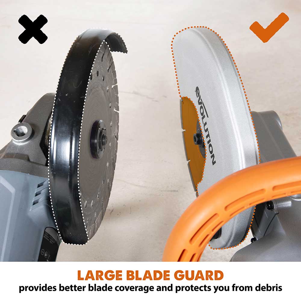 Evolution R255DCT | 10 in. | Electric Concrete Saw | Premium Diamond Blade Included - Image 8