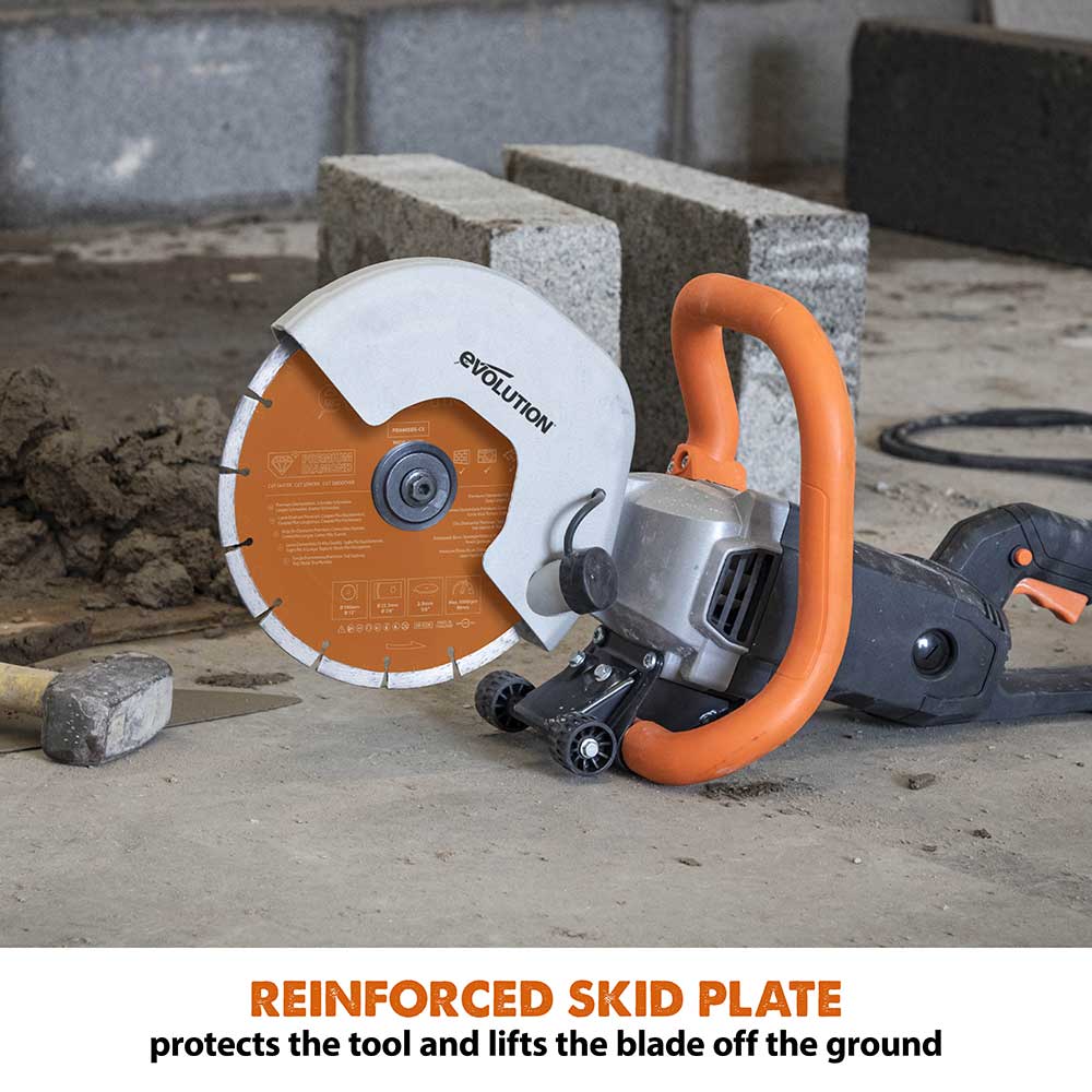 Evolution R255DCT | 10 in. | Electric Concrete Saw | Premium Diamond Blade Included - Image 9