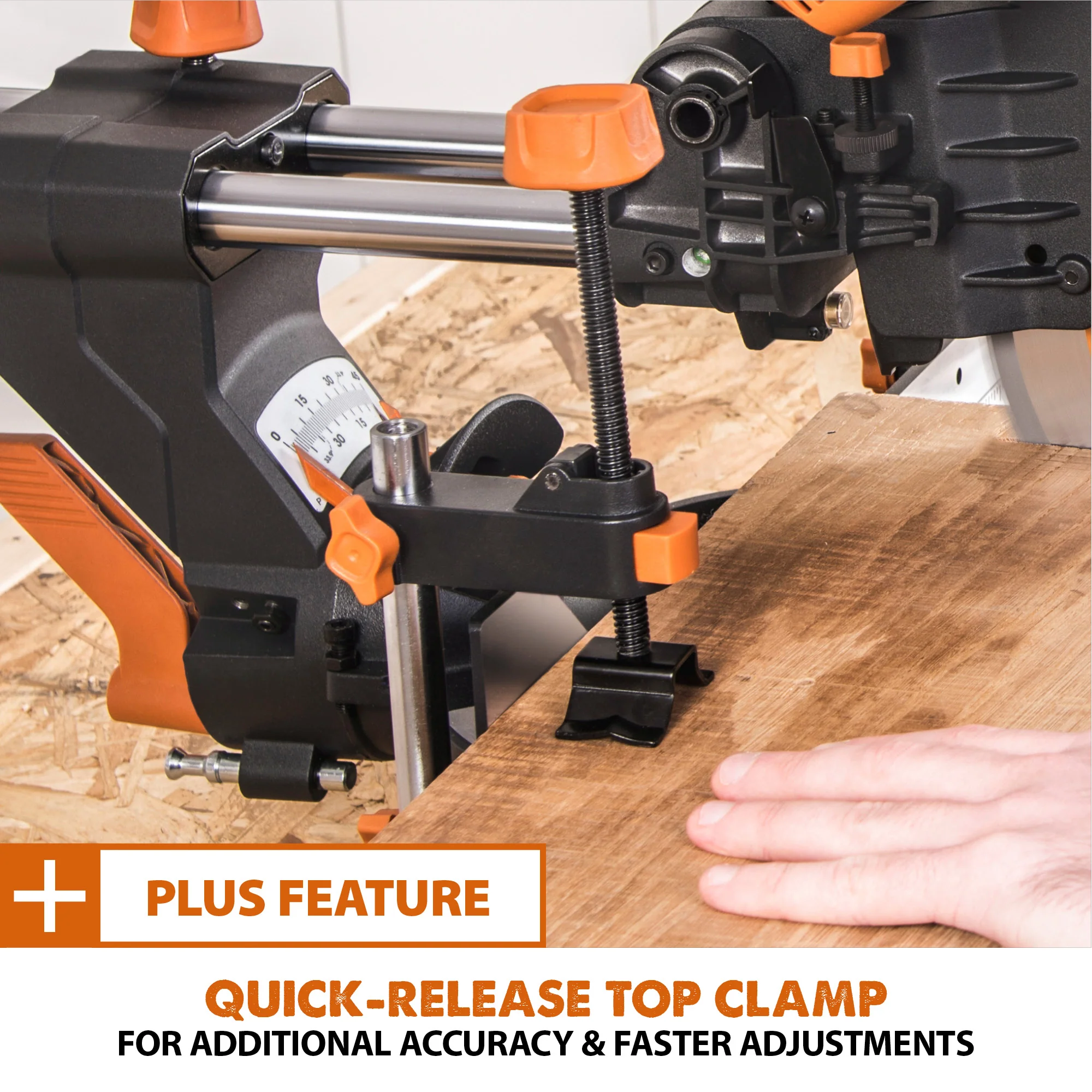 Evolution R255SMS-DB+: Dual Bevel Sliding Miter Saw With 10 in. Multi-Material Cutting Blade - Image 16
