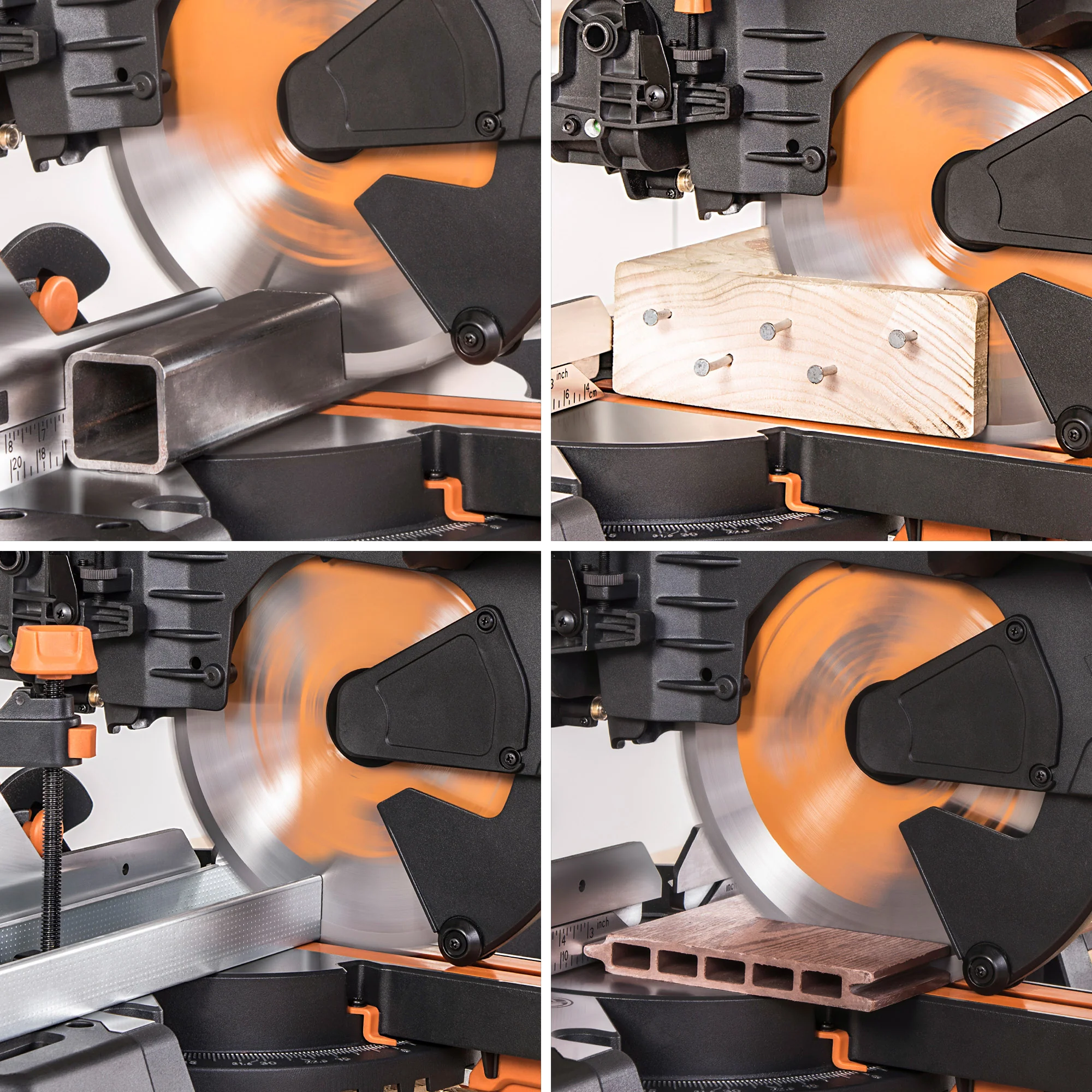 Evolution R255SMS-DB+: Dual Bevel Sliding Miter Saw With 10 in. Multi-Material Cutting Blade - Image 3