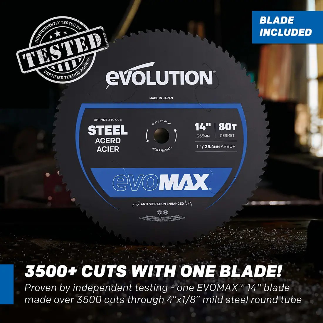 Evolution S14MCS: Metal Cutting Mitering Chop Saw With 14 in. EVOMAX14ST  Blade | Heavy Duty - Image 6
