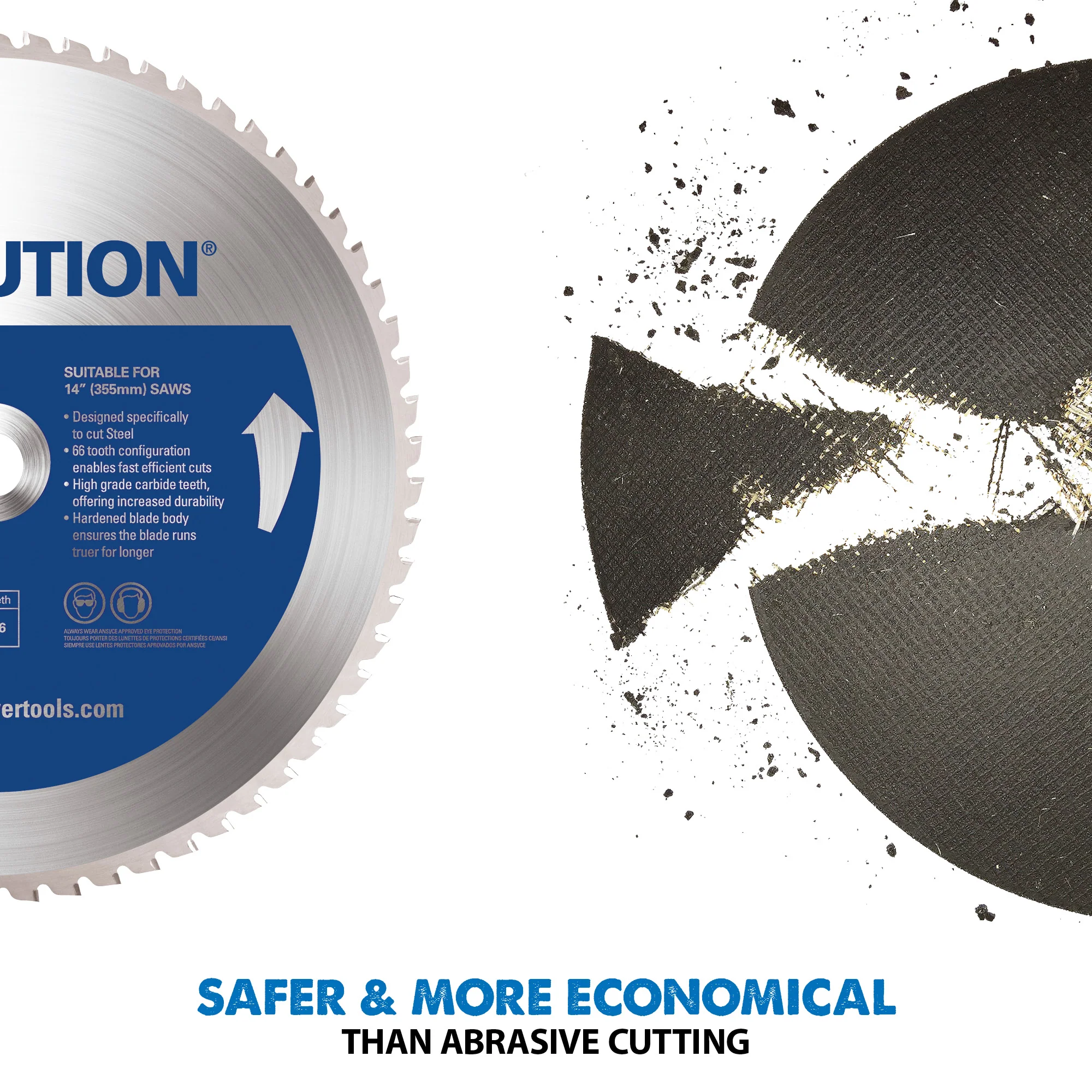 Evolution S355CPSL: Metal Cutting Chop Saw With 14 in. Mild Steel Blade - Image 8